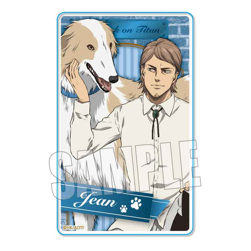 『進撃の巨人』アクリルカード ジャン・キルシュタイン 犬といっしょver.